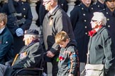 British Nuclear Tests Veterans Association  (Group D5, 30 members) during the Royal British Legion March Past on Remembrance Sunday at the Cenotaph, Whitehall, Westminster, London, 11 November 2018, 12:21.