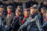 QARANC (Group D23, 49 members) during the Royal British Legion March Past on Remembrance Sunday at the Cenotaph, Whitehall, Westminster, London, 11 November 2018, 12:24.