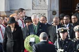 The High Commissioners are leaving the Foreign and Commonwealth Office during the  Remembrance Sunday Cenotaph Ceremony 2018 at Horse Guards Parade, Westminster, London, 11 November 2018, 10:55.