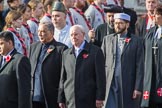 The representatives of the faith communities during the Remembrance Sunday Cenotaph Ceremony 2018 at Horse Guards Parade, Westminster, London, 11 November 2018, 10:57.