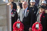 The High Commissioner for Australia, HE George Brandis, and The High Commissioner for Canada, HE Janice Charette, with their wreaths during Remembrance Sunday Cenotaph Ceremony 2018 at Horse Guards Parade, Westminster, London, 11 November 2018, 10:57.