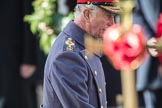 HRH The Prince of Wales (Prince Charles) during the Remembrance Sunday Cenotaph Ceremony 2018 at Horse Guards Parade, Westminster, London, 11 November 2018, 11:04.