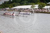 Henley Royal Regatta 2012 (Thursday): Race 21, Princess Elizabeth Challenge Cup:  Belmont Hill School, U.S.A. (126, Bucks) v Canford School  (130, Berks).
River Thames beteen Henley-on-Thames and Remenham/Temple Island ,
Henley-on-Thames,
Oxfordshire,
United Kingdom,
on 28 June 2012 at 11:05, image #143