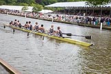 Henley Royal Regatta 2012 (Thursday): Race 27, Temple Challenge Cup:  St Paul's School (100, Bucks) v Amsterdamsche Studenten Roeivereeniging Nereus, Holland 'A'  (55, Berks).
River Thames beteen Henley-on-Thames and Remenham/Temple Island ,
Henley-on-Thames,
Oxfordshire,
United Kingdom,
on 28 June 2012 at 11:41, image #191