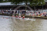 Henley Royal Regatta 2012 (Thursday): Race 28, Wyfold Challenge Cup:  Cork Boat Club, Ireland (215, Bucks) v Amsterdamsche Studenten Roeivereeniging Nereus, Holland 'A'  (235, Berks).
River Thames beteen Henley-on-Thames and Remenham/Temple Island ,
Henley-on-Thames,
Oxfordshire,
United Kingdom,
on 28 June 2012 at 11:46, image #442