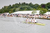 Henley Royal Regatta 2012 (Thursday): Race 44, Prince of Wales Challenge Cup:  Leander Club (276, Bucks) v Upper Thames Rowing Club 'B' (288, Berks).
River Thames beteen Henley-on-Thames and Remenham/Temple Island ,
Henley-on-Thames,
Oxfordshire,
United Kingdom,
on 28 June 2012 at 14:51, image #317