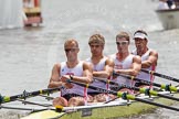 Henley Royal Regatta 2012 (Thursday): Race 44, Prince of Wales Challenge Cup:  Leander Club (276, Bucks) v Upper Thames Rowing Club 'B' (288, Berks).
River Thames beteen Henley-on-Thames and Remenham/Temple Island ,
Henley-on-Thames,
Oxfordshire,
United Kingdom,
on 28 June 2012 at 14:52, image #320