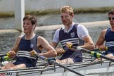 Henley Royal Regatta 2012 (Thursday): Race 44, Prince of Wales Challenge Cup:  Leander Club (276, Bucks) v Upper Thames Rowing Club 'B' (288, Berks).
River Thames beteen Henley-on-Thames and Remenham/Temple Island ,
Henley-on-Thames,
Oxfordshire,
United Kingdom,
on 28 June 2012 at 14:52, image #322