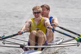 Henley Royal Regatta 2012 (Thursday): Race 46, Double Sculls Challenge Cup:  Cardiff City Rowing Club (441, Bucks) v Mitsubishi Boat Club, Japan (446, Berks).
River Thames beteen Henley-on-Thames and Remenham/Temple Island ,
Henley-on-Thames,
Oxfordshire,
United Kingdom,
on 28 June 2012 at 14:59, image #329