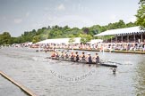 Henley Royal Regatta 2012 (Thursday): Race 47, Remenham Challenge Cup:  Radcliffe Crew, Harvard University, U.S.A. (180, Bucks) v Thames Rowing Club and Henley Rowing Club (181, Berks).
River Thames beteen Henley-on-Thames and Remenham/Temple Island ,
Henley-on-Thames,
Oxfordshire,
United Kingdom,
on 28 June 2012 at 15:12, image #338