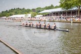 Henley Royal Regatta 2012 (Thursday): Race 47, Remenham Challenge Cup:  Radcliffe Crew, Harvard University, U.S.A. (180, Bucks) v Thames Rowing Club and Henley Rowing Club (181, Berks).
River Thames beteen Henley-on-Thames and Remenham/Temple Island ,
Henley-on-Thames,
Oxfordshire,
United Kingdom,
on 28 June 2012 at 15:12, image #339