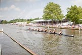 Henley Royal Regatta 2012 (Thursday): Race 47, Remenham Challenge Cup:  Radcliffe Crew, Harvard University, U.S.A. (180, Bucks) v Thames Rowing Club and Henley Rowing Club (181, Berks).
River Thames beteen Henley-on-Thames and Remenham/Temple Island ,
Henley-on-Thames,
Oxfordshire,
United Kingdom,
on 28 June 2012 at 15:12, image #340