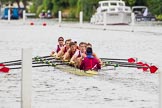 Henley Royal Regatta 2013, Thursday.
River Thames between Henley and Temple Island,
Henley-on-Thames,
Berkshire,
United Kingdom,
on 04 July 2013 at 11:07, image #146