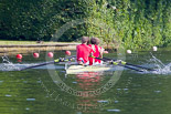 Henley Royal Regatta 2013, Saturday: Race No. 3 for the Prince Albert Challenge Cup, Delftsche Studenten Roeivereeniging Laga, Holland (in this image) v Isis Boat Club. Image #111, 06 July 2013 10:21 River Thames, Henley on Thames, UK