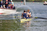 Henley Royal Regatta 2013, Saturday: Race No. 3 for the Prince Albert Challenge Cup, Delftsche Studenten Roeivereeniging Laga, Holland v Isis Boat Club (in this image). Image #112, 06 July 2013 10:22 River Thames, Henley on Thames, UK