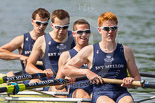 Henley Royal Regatta 2013, Saturday: Race No. 3 for the Prince Albert Challenge Cup, Delftsche Studenten Roeivereeniging Laga, Holland v Isis Boat Club (here A. C. Mandale, J. E. Mountain, T. S. Watson, and J. E. Dawson). Image #116, 06 July 2013 10:22 River Thames, Henley on Thames, UK