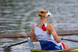 Henley Royal Regatta 2013, Saturday: Race No. 4 for the Princess Royal Challenge Cup, Miroslava Knapková (V.K. Slavia Praha, Czech Republic) v Debbie Flood, Captain of Leander Club. Image #128, 06 July 2013 10:31 River Thames, Henley on Thames, UK