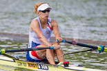 Henley Royal Regatta 2013, Saturday: Race No. 4 for the Princess Royal Challenge Cup, Miroslava Knapková (V.K. Slavia Praha, Czech Republic) v Debbie Flood, Captain of Leander Club. Image #131, 06 July 2013 10:31 River Thames, Henley on Thames, UK