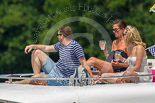 Henley Royal Regatta 2013, Saturday: Pleasure boat "Tango 1" passing the Henley Royal Regatta race course. Image #272, 06 July 2013 12:06 River Thames, Henley on Thames, UK