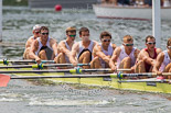 Henley Royal Regatta 2013, Saturday: Race No. 14 for the Ladies' Challenge Cup, Leander Club and Molesey Boat Club v University of Washington (U.S.A.). Image #282, 06 July 2013 12:11 River Thames, Henley on Thames, UK