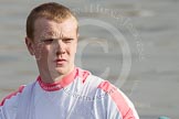 The Boat Race season 2012 - fixture CUBC vs Leander: 2 in the Leander Club Eight: Sam Whittaker, former GB Junior triallist..
River Thames between Putney and Molesey,
London,
Greater London,
United Kingdom,
on 10 March 2012 at 13:31, image #34