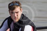 The Boat Race season 2012 - fixture CUBC vs Leander: 5 in the Leander Club Eight: Tom Clark, world U23 bronze medallist, GB VIII 2010 and 2011, Finallist, Ladies Challenge Plate, HRR 2011..
River Thames between Putney and Molesey,
London,
Greater London,
United Kingdom,
on 10 March 2012 at 13:32, image #35