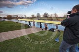 The Boat Race season 2012 - OUBC training: Bow Dr. Alexander Woods, 2 William Zeng, 3 Kevin Baum, 4 Alexander Davidson, 5 Karl Hudspith, filmed for Chinese television by cameraman Dave Painter..


Oxfordshire,
United Kingdom,
on 20 March 2012 at 16:50, image #117