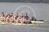 The Boat Race season 2012 - fixture OUBC vs Leander: OUBC Blue Boat in the lead - 2 William Zeng, 3 Kevin Baum, 4 Alexander Davidson, 5 Karl Hudspith, 6 Dr. Hanno Wienhausen, 7 Dan Harvey, stroke Roel Haen, cox Zoe de Toledo, in the Leander boat bow Nathan Hillyer, Chris Friend, Will Gray, Sam Whittaker, Tom Clark, John Clay, Cameron MacRitchie, stroke Vasillis Ragoussis, and cox Katie Klavenes..




on 24 March 2012 at 14:30, image #125