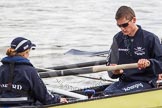 The Boat Race 2012: The ISIS crew getting ready for the Boat Race against the Cambridge reserve boat Goldie: Cox Katherine Apfelbaum, stroke Tom Watson..




on 07 April 2012 at 13:05, image #114