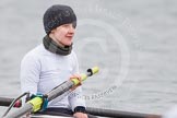 The Boat Race season 2013 - fixture OUWBC vs Molesey BC: Close-up of Molesey BC two-Elly Blackwell..
Dorney Lake,
Dorney, Windsor,
Berkshire,
United Kingdom,
on 24 February 2013 at 12:03, image #105