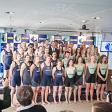 The Boat Race season 2013 - Crew Announcement and Weigh In: The 2013 Boat Race and Women's Boat Race crews, Oxford on the left and Cambridge on the right..
BNY Mellon Centre,
London EC4V 4LA,

United Kingdom,
on 04 March 2013 at 10:42, image #86