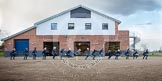 The Boat Race season 2013 - OUWBC training: Warming up at the Oxford University Fleming Boathouse, the Blue Boat and the Osiris (reserve boat) crew..
Fleming Boathouse,
Wallingford,
Oxfordshire,
United Kingdom,
on 13 March 2013 at 16:46, image #14