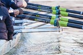 The Boat Race season 2013 - OUWBC training: The oars of the OUWBC Blue Boat during a training session..
River Thames,
Wallingford,
Oxfordshire,
United Kingdom,
on 13 March 2013 at 17:30, image #152