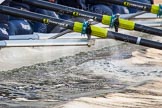 The Boat Race season 2013 - OUWBC training: The oars of the OUWBC Blue Boat during a training session..
River Thames,
Wallingford,
Oxfordshire,
United Kingdom,
on 13 March 2013 at 17:30, image #153