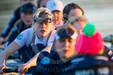 The Boat Race season 2013 - OUWBC training: The OUWBC Blue Boat during the training session - bow Mariann Novak, Alice Carrington-Windo, Mary Foord-Weston, Jo Lee, Amy Varney, Harriet Keane, Anastasia Chitty, stroke Maxie Scheske, and cox Katie Apfelbaum..
River Thames,
Wallingford,
Oxfordshire,
United Kingdom,
on 13 March 2013 at 17:32, image #162