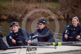 The Boat Race season 2013 - OUWBC training: In Osiris, the OUWBC reserve boat, cox Sophie Shawdon, stroke Emily Chittock, Annika Bruger, and 6 seat Caitlin Goss..
River Thames,
Wallingford,
Oxfordshire,
United Kingdom,
on 13 March 2013 at 18:02, image #219