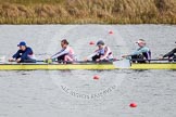 The Boat Race season 2013 - fixture OUWBC vs Olympians: In the Olympians boat 7 seat Katherine Grainger, 6 Katherine Douglas, 5 Anna Watkins and 4 Bethan Walters..
Dorney Lake,
Dorney, Windsor,
Buckinghamshire,
United Kingdom,
on 16 March 2013 at 11:50, image #101