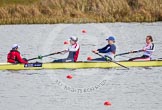 The Boat Race season 2013 - fixture OUWBC vs Olympians: In the Olympians boat cox Victoria Stulgis, stroke Caryn Davies, 7 Katherine Grainger and 6 Katherine Douglas..
Dorney Lake,
Dorney, Windsor,
Buckinghamshire,
United Kingdom,
on 16 March 2013 at 11:50, image #102