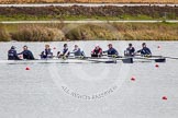 The Boat Race season 2013 - fixture OUWBC vs Olympians: In the Oxford (OUWBC) Blue Boat cox Katie Apfelbaum, stroke Maxie Scheske, Anastasia Chitty, Harriet Keane, Amy Varney, Jo Lee, Mary Foord-Weston, Alice Carrington-Windo, and at bow Mariann Novak..
Dorney Lake,
Dorney, Windsor,
Buckinghamshire,
United Kingdom,
on 16 March 2013 at 11:50, image #103