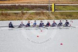 The Boat Race season 2013 - fixture OUWBC vs Olympians: In the Oxford (OUWBC) Blue Boat cox Katie Apfelbaum, stroke Maxie Scheske, Anastasia Chitty, Harriet Keane, Amy Varney, Jo Lee, Mary Foord-Weston, Alice Carrington-Windo, and at bow Mariann Novak..
Dorney Lake,
Dorney, Windsor,
Buckinghamshire,
United Kingdom,
on 16 March 2013 at 11:50, image #104