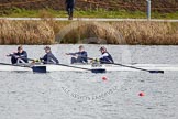 The Boat Race season 2013 - fixture OUWBC vs Olympians: In the Oxford (OUWBC) reserve boat Osiris 4 seat Eleanor Darlington, 3 Hannah Ledbury, 2 Elspeth Cumber and at bow Coralie Viollet-Djelassi..
Dorney Lake,
Dorney, Windsor,
Buckinghamshire,
United Kingdom,
on 16 March 2013 at 11:51, image #107