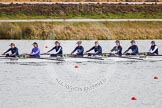 The Boat Race season 2013 - fixture OUWBC vs Olympians: In the Oxford (OUWBC) reserve boat Osiris stroke Emily Chittock, 7 Annika Bruger, 6 Caitlin Goss, 5 Rachel Purkess, 4 Eleanor Darlington, 3 Hannah Ledbury, 2 Elspeth Cumber and at bow Coralie Viollet-Djelassi..
Dorney Lake,
Dorney, Windsor,
Buckinghamshire,
United Kingdom,
on 16 March 2013 at 11:51, image #108