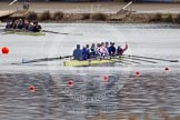 The Boat Race season 2013 - fixture OUWBC vs Olympians: In the Olympians boat at bow Natasha Townsend, 2 Kate Johnson, 3 Christiana Amacker, 4 Bethan Walters, 5 Anna Watkins, 6 Katherine Douglas, 7 Katherine Grainger, stroke Caryn Davies and cox Victoria Stulgis..
Dorney Lake,
Dorney, Windsor,
Buckinghamshire,
United Kingdom,
on 16 March 2013 at 11:55, image #119