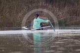 The Boat Race season 2013 - CUWBC training: Lizzy Johnstone, CUWBC substitute, rowing ahead of the three Cambridge boats..
River Thames near Remenham,
Henley-on-Thames,
Oxfordshire,
United Kingdom,
on 19 March 2013 at 15:37, image #51