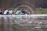 The Boat Race season 2013 - CUWBC training: The CUWBC Blue Boat on the way back from Temple Island to Henley: In the 4 seat Lucy Griffin, 5 Sara Lackner, 6 Helena Schofield, 7 Christine Seeliger, stroke Katie-Jane Whitlock, and cox Arav Gupta..
River Thames near Remenham,
Henley-on-Thames,
Oxfordshire,
United Kingdom,
on 19 March 2013 at 15:38, image #58