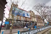 The Boat Race 2013: "Which Blue are you"-billboard by Boat Race sponsor BNY Mellon ouside the Star & Garter River Bar & Eaterty at Putney Embankment..
Putney,
London SW15,

United Kingdom,
on 31 March 2013 at 11:21, image #14