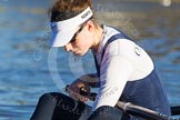 The Boat Race season 2014 - Women's Trial VIIIs (OUWBC, Oxford): Cleopatra: Stroke Laura Savarese..
River Thames between Putney Bridge and Mortlake,
London SW15,

United Kingdom,
on 19 December 2013 at 12:32, image #24