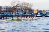 The Boat Race season 2014 - Women's Trial VIIIs(CUWBC, Cambridge): Nudge Nudge vs Wink Wink..
River Thames between Putney Bridge and Mortlake,
London SW15,

United Kingdom,
on 19 December 2013 at 14:02, image #311