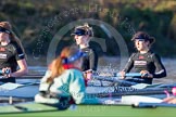 The Boat Race season 2014 - Women's Trial VIIIs(CUWBC, Cambridge): Wink Wink:  3 Hannah Roberts, 2 Sarah Crowther..
River Thames between Putney Bridge and Mortlake,
London SW15,

United Kingdom,
on 19 December 2013 at 14:07, image #382