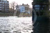 The Boat Race season 2014 - Women's Trial VIIIs(CUWBC, Cambridge): Nudge Nudge: Cox Esther Momcilovic, Stroke Holly Game,7 Izzy Vyvyan, 6 Kate Ashley, 5 Valentina Futoryanova, 4 Catherine Foot, 3 Hannah Evans, 2 Anouska Bartlett, Bow Lottie Meggitt..
River Thames between Putney Bridge and Mortlake,
London SW15,

United Kingdom,
on 19 December 2013 at 14:19, image #497